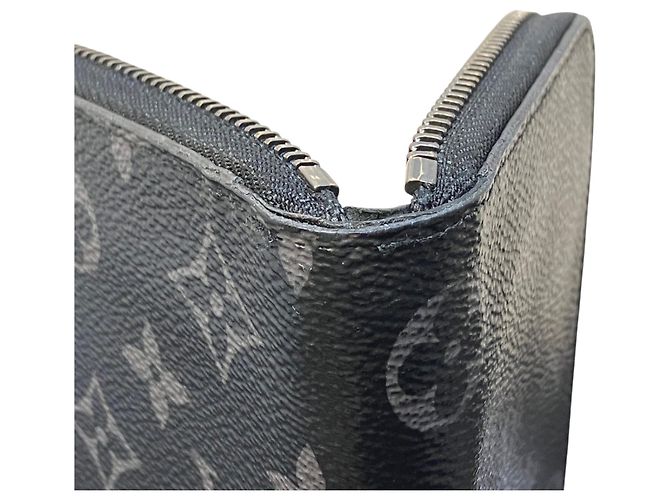 Portafoglio lungo Louis Vuitton Monogram Eclipse Nero - vista 7