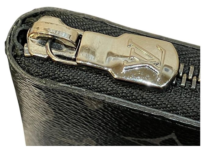 Portafoglio lungo Louis Vuitton Monogram Eclipse Nero - vista 8
