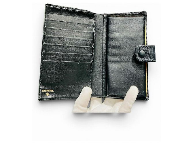 Chanel Coco Mark Bi-fold Wallet Schwarz - Ansicht 3