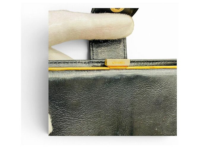 Chanel Coco Mark Bi-fold Wallet Schwarz - Ansicht 7