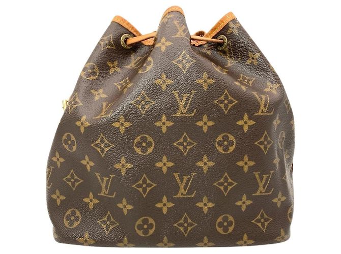Noe Borsa a Spalla Louis Vuitton Petit Noé Marrone - vista 3
