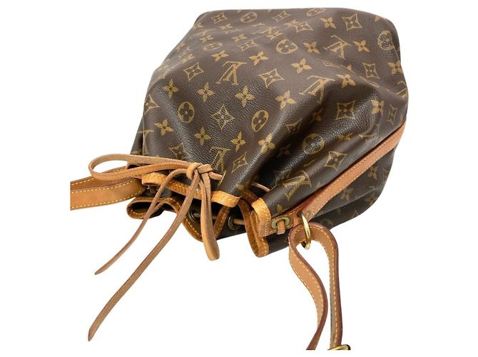 Noe Borsa a Spalla Louis Vuitton Petit Noé Marrone - vista 4