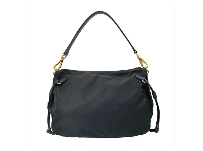 Prada Nylon Schultertasche Schwarz - Ansicht 2