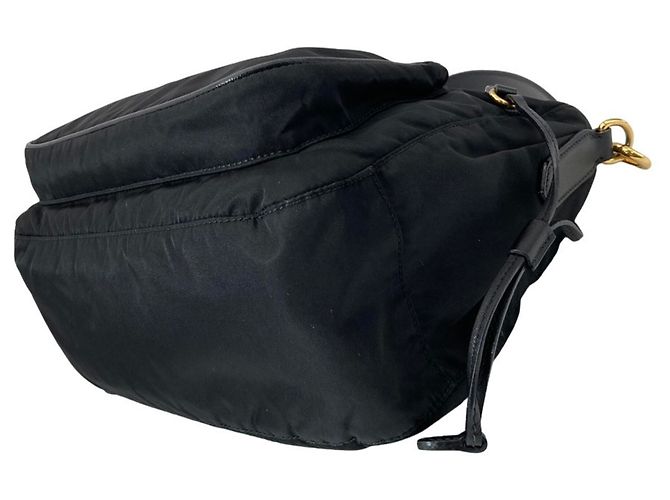 Prada Nylon Schultertasche Schwarz - Ansicht 3