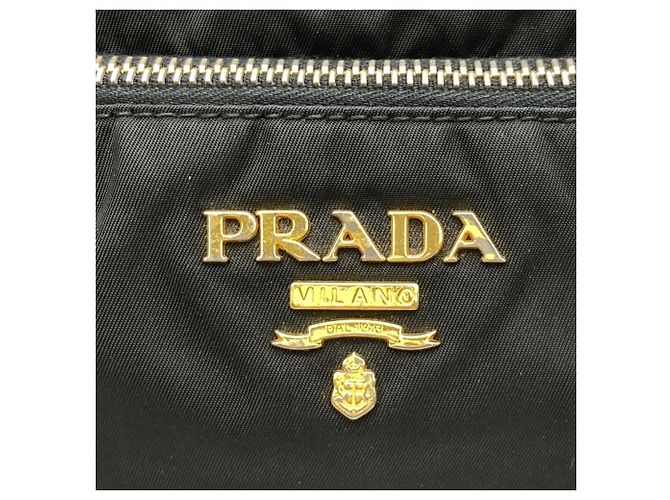 Prada Nylon Schultertasche Schwarz - Ansicht 5