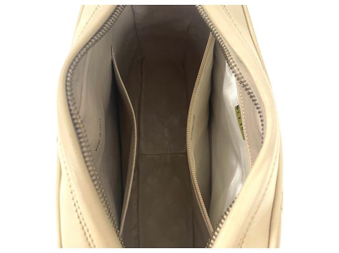 Borsa a Spalla Chanel Matelassé Chain Beige - vista 10