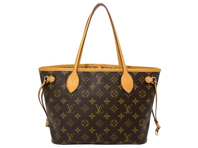 Borsa Tote Louis Vuitton Neverfull PM Marrone - vista 2