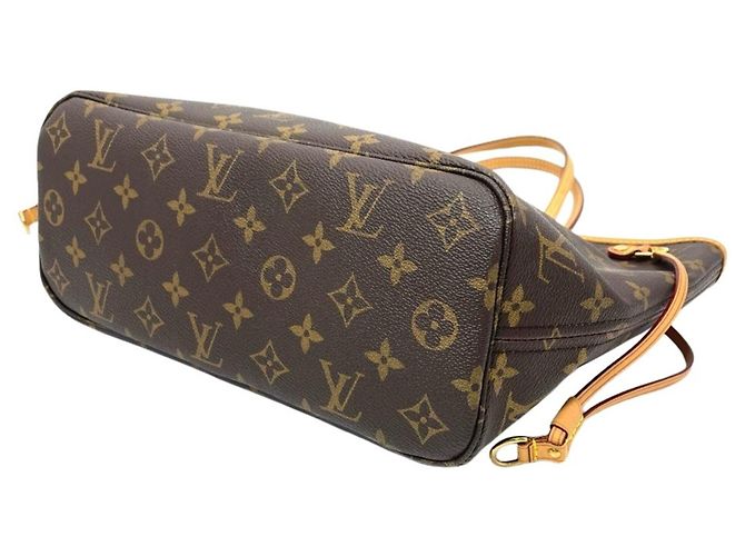 Borsa Tote Louis Vuitton Neverfull PM Marrone - vista 4