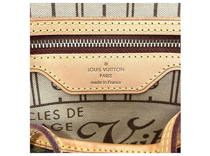 Borsa Tote Louis Vuitton Neverfull PM Marrone - vista 6