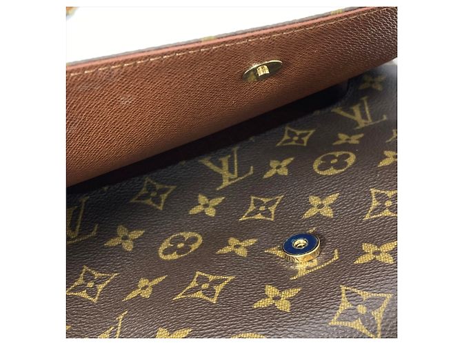 Borsa a Spalla Louis Vuitton Monogram Musette Tango Marrone - vista 7