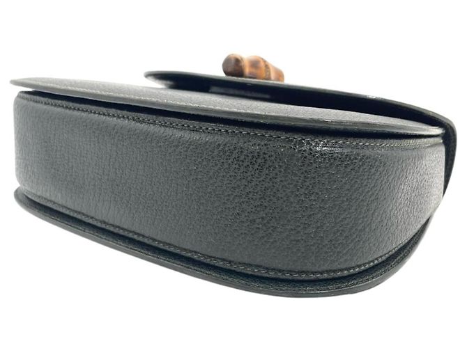 Borsa Gucci Bamboo in pelle verde - vista 4