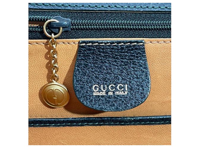 Borsa Gucci Bamboo in pelle verde - vista 7