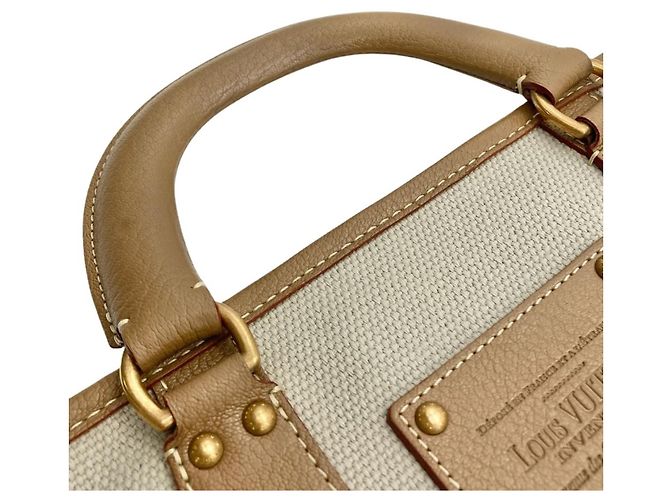 Borsa Tote Louis Vuitton Toal Trianon Poiple GM Beige - vista 8