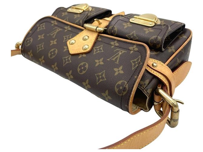 Borsa a Spalla Louis Vuitton Hudson PM Marrone - vista 3