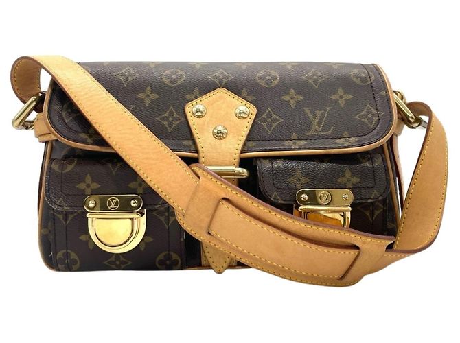 Borsa a Spalla Louis Vuitton Hudson PM Marrone - vista 5
