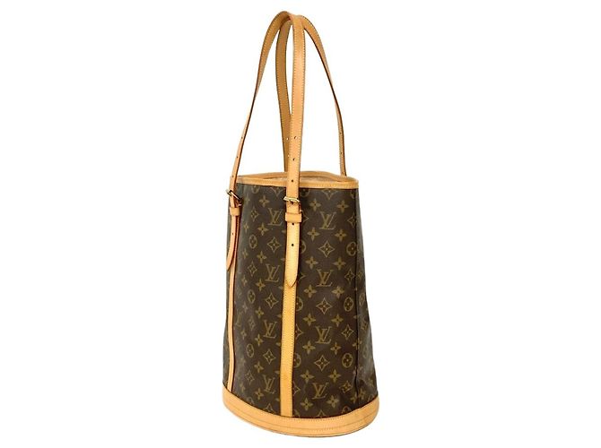 Borsa Tote Louis Vuitton Bucket GM Marrone - vista 2