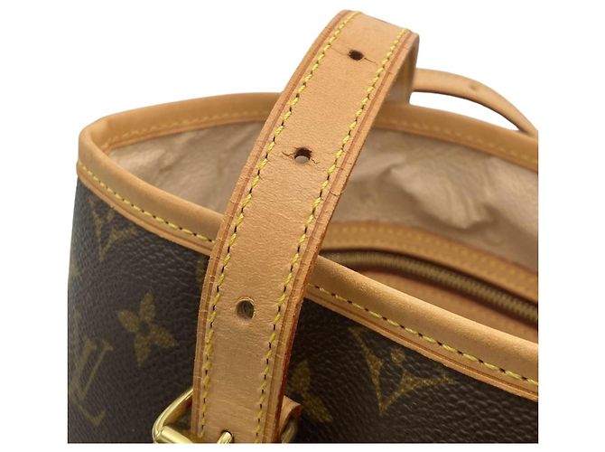 Borsa Tote Louis Vuitton Bucket GM Marrone - vista 7