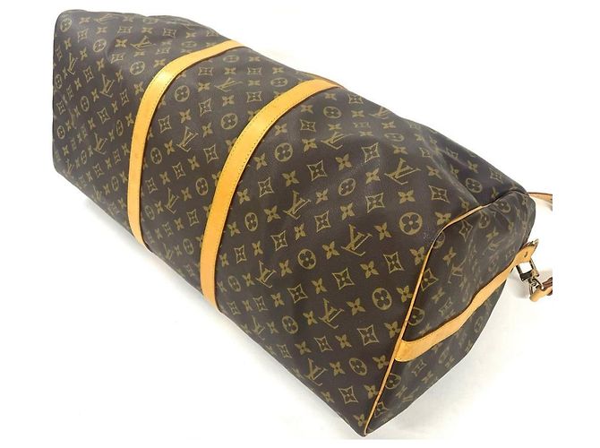 Borsa Boston Louis Vuitton Keepall 60 Marrone - vista 3