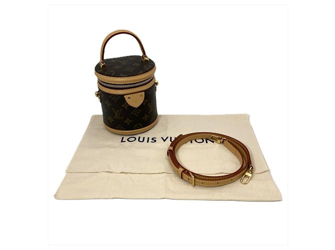 Borsa a Spalla Louis Vuitton Nano Cannes Marrone - vista 10