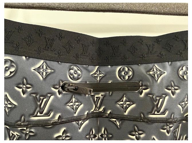 Pantalones Monogram Louis Vuitton Blanco Gris - vista 12