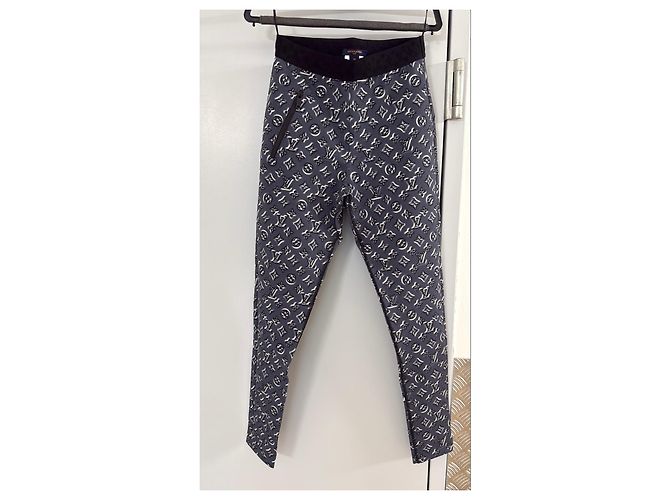 Pantalones Monogram Louis Vuitton Blanco Gris - vista 17
