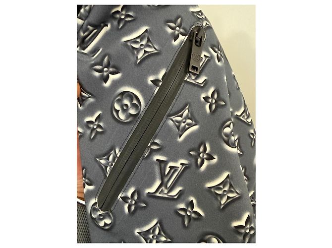 Pantalones Monogram Louis Vuitton Blanco Gris - vista 3