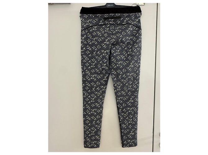 Pantalones Monogram Louis Vuitton Blanco Gris - vista 9
