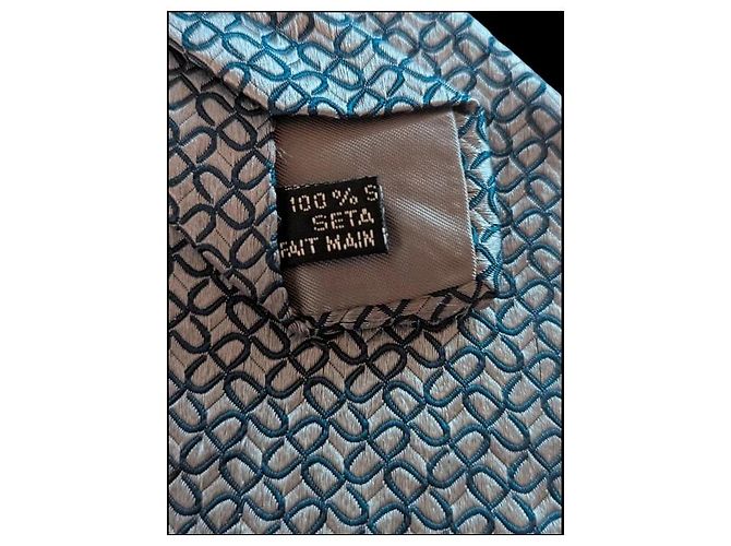 Cravatta in seta monogramma Christian Dior Paris - vista 2