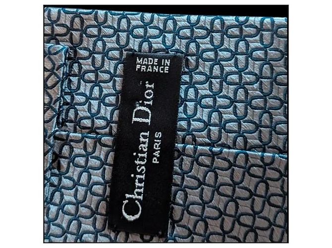 Cravatta in seta monogramma Christian Dior Paris - vista 4
