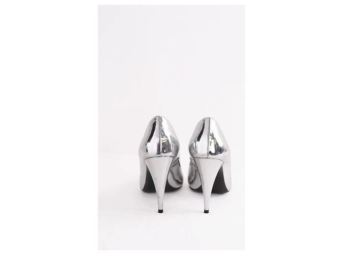 Saint Laurent Tacchi argentati Argento - vista 2