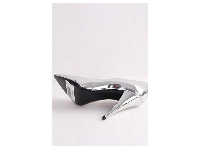 Saint Laurent Tacchi argentati Argento - vista 6
