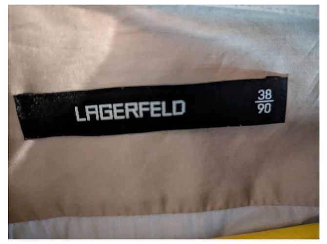 Camicia Karl Lagerfeld in cotone satinato - Sabbia Beige - vista 4