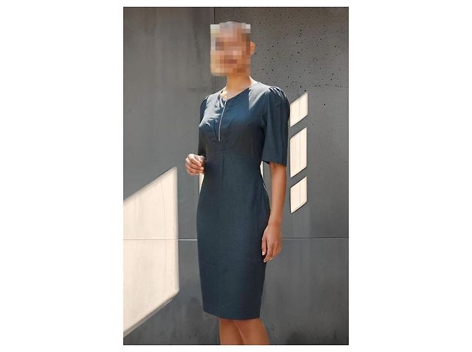 Prada schwarzes Leinenkleid - Ansicht 2