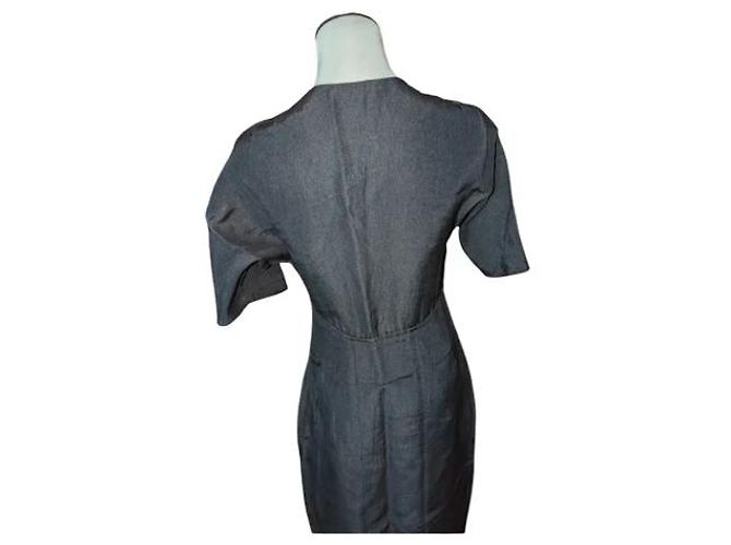 Prada schwarzes Leinenkleid - Ansicht 3