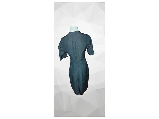 Prada schwarzes Leinenkleid - Ansicht 4