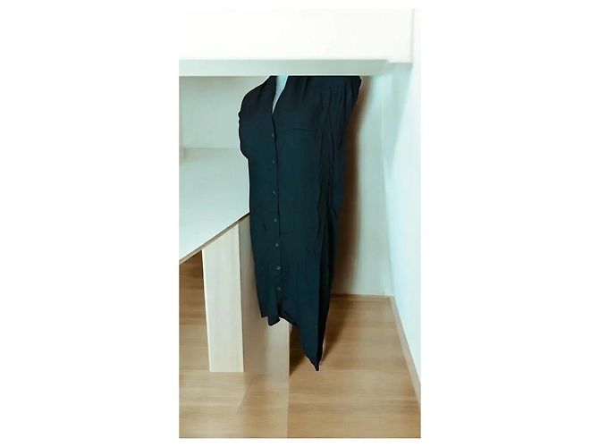Helmut Lang Minimalistisches Schwarzes Kleid - Ansicht 5