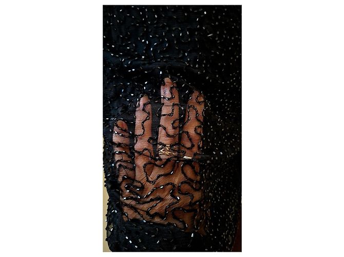 Marvel by La Perla Vintage Abendkleid Schwarz - Ansicht 10
