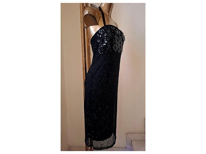 Marvel by La Perla Vintage Abendkleid Schwarz - Ansicht 13