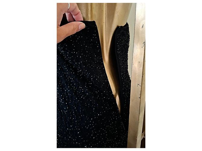 Marvel by La Perla Vintage Abendkleid Schwarz - Ansicht 18