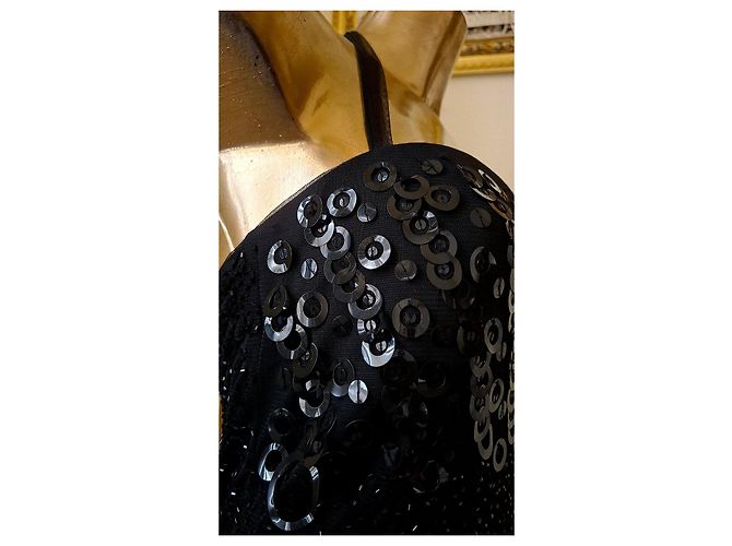 Marvel by La Perla Vintage Abendkleid Schwarz - Ansicht 8