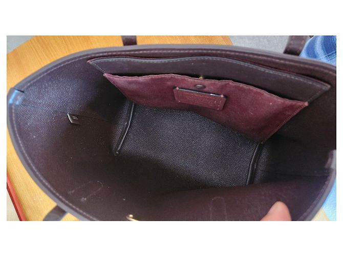 Coach Borsa Tote Signature Monogram - Bordeaux Bordò Marrone scuro - vista 6