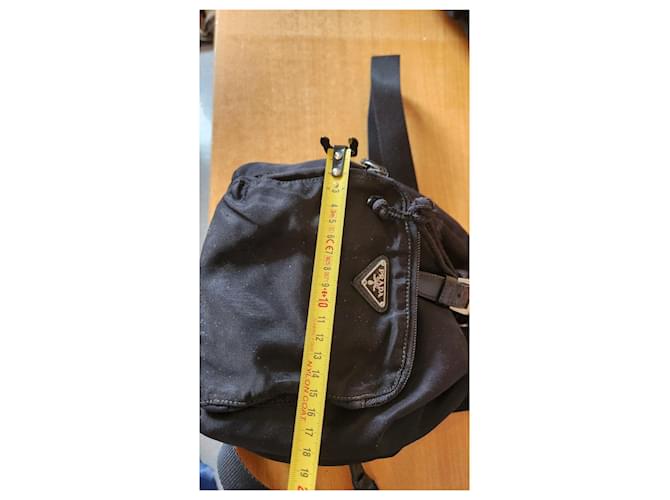 Prada Nylon Rucksack Schwarz - Ansicht 5