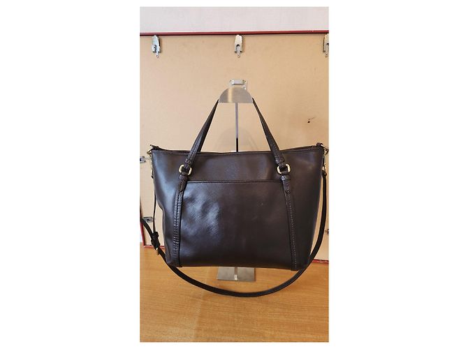Coach Borsa Tote in Pelle Marrone - vista 2