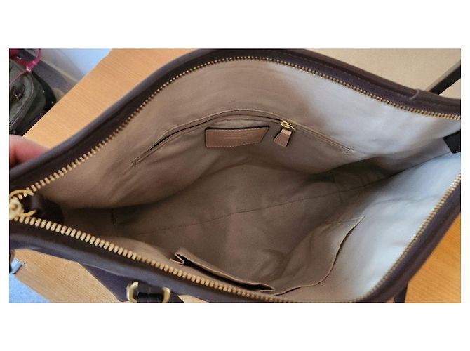 Coach Borsa Tote in Pelle Marrone - vista 5