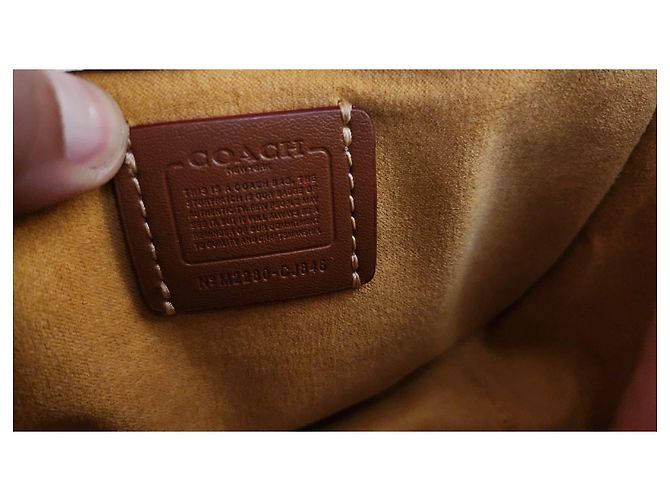 Coach Borsa a Tracolla in Pelle Bianca Bianco - vista 5