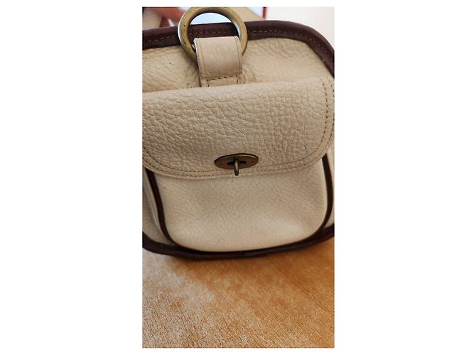 Borsa Mulberry in pelle bianca e marrone Bianco - vista 2