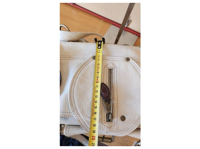 Borsa Mulberry in pelle bianca e marrone Bianco - vista 6
