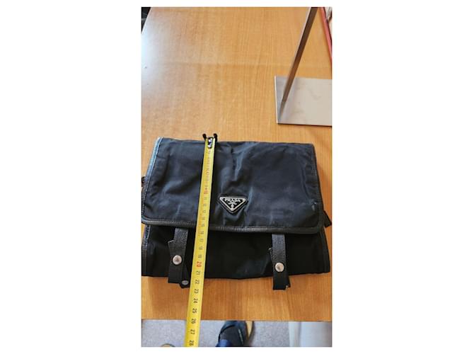Prada Beauty case in nylon e pelle nero - vista 2