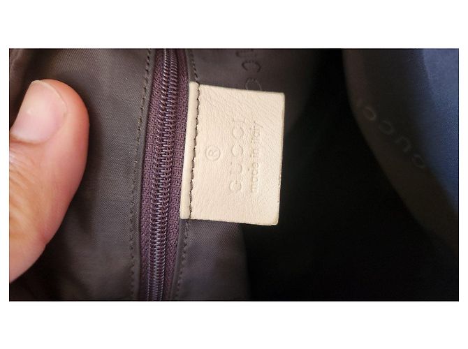Gucci Borsa a Tracolla in Pelle Beige - vista 8