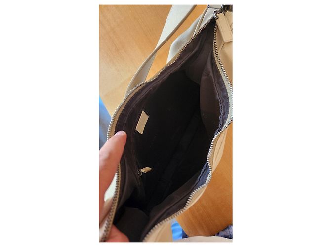 Gucci Borsa a Tracolla in Pelle Beige - vista 9